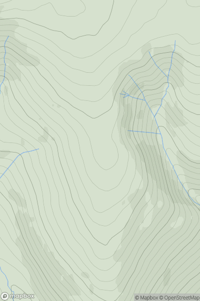 Thumbnail image for Pike [Lake District N] showing contour plot for surrounding peak